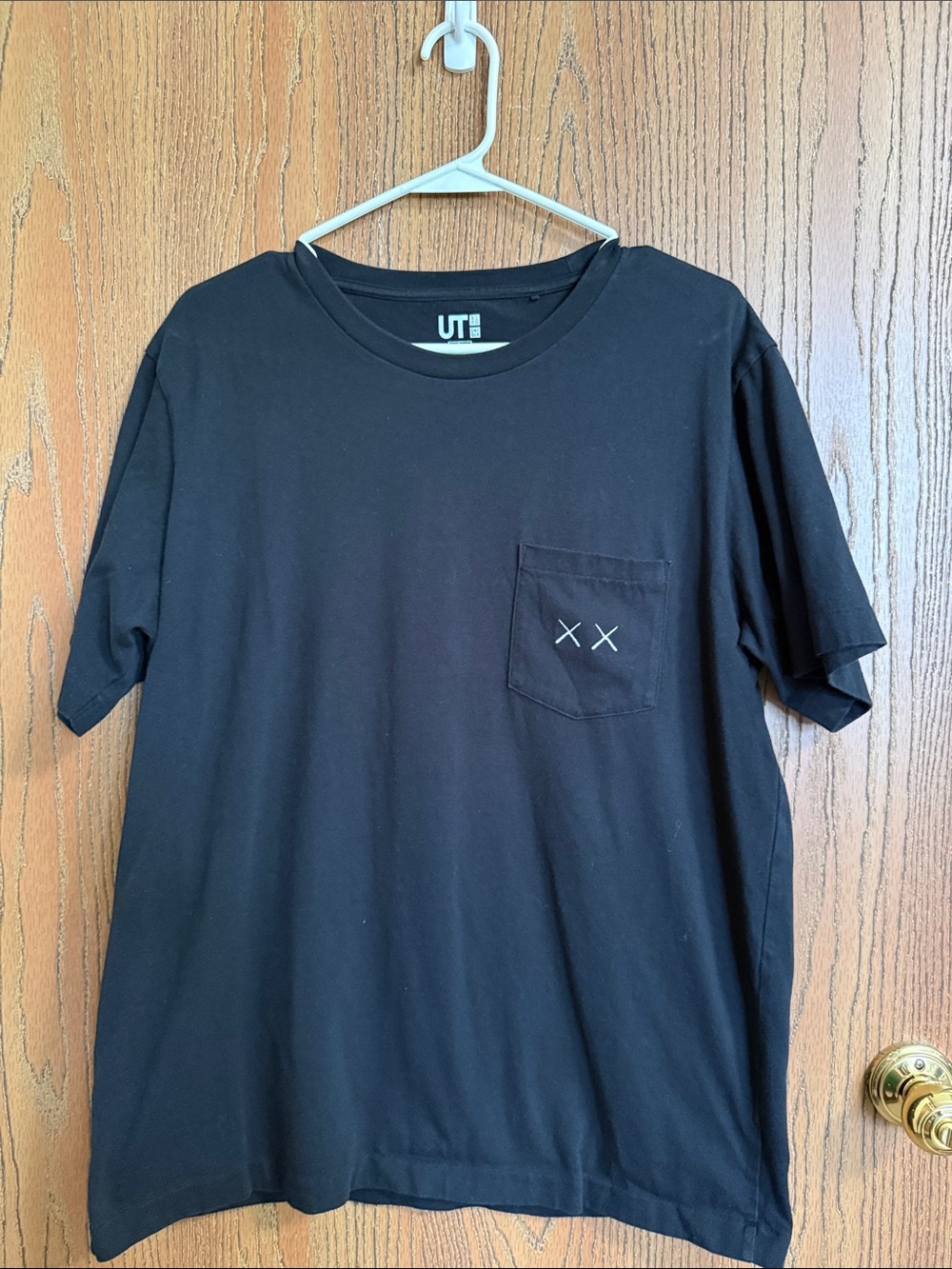 Uniqlo x KAWS Black Short-Sleeve Pocket Tee